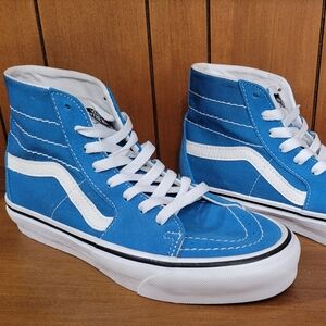 Vans Sk8 Hi Oldschool Blue Sneakers Shoes Lace Up Men’s 4.5 Women’s 6 like new